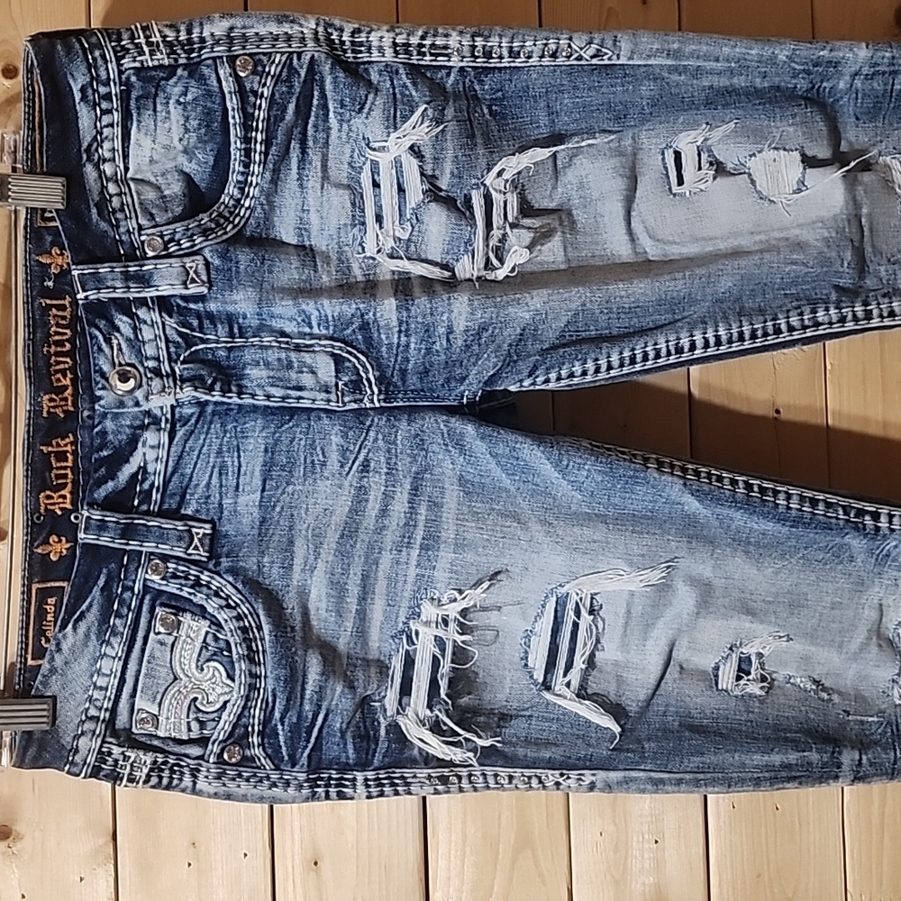 Rock Revival Ankle Skinny Jeans Womens Size 28 Inseam 24in Cotton - Picture 2 of 12